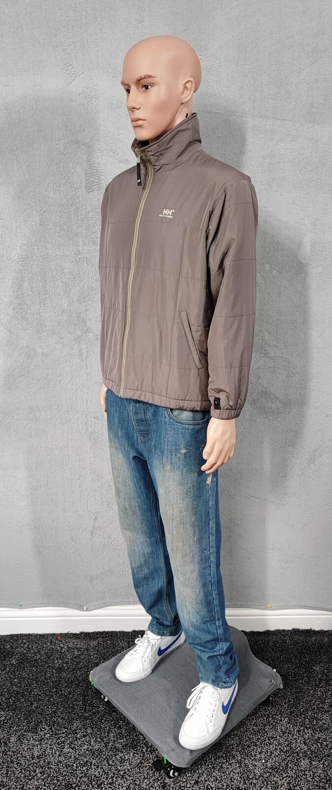 Vintage Helly Hansen Brown Full Zip Technical Fleece Mid Layer Men Size Large