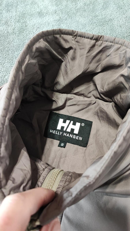 Vintage Helly Hansen Brown Full Zip Technical Fleece Mid Layer Men Size Large