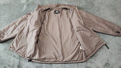 Vintage Helly Hansen Brown Full Zip Technical Fleece Mid Layer Men Size Large