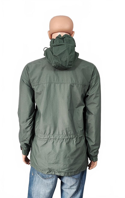 Vintage Helly Hansen Green Navy Colour Block Sailing Jacket Men Size XL