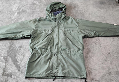 Vintage Helly Hansen Green Navy Colour Block Sailing Jacket Men Size XL