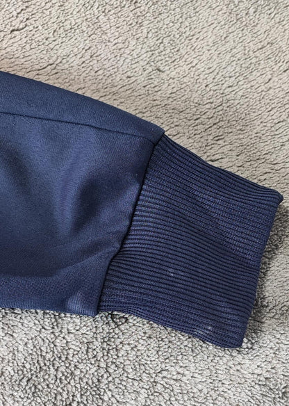 Vintage Puma Plain Navy Blue Piping Long Sleeve Track Jacket Men Size Large