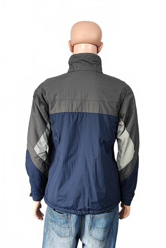 Vintage Columbia Plain Blue Grey Omni-Shield Hoodless Outdoor Jacket Men Size M