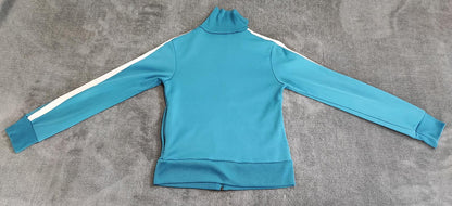 Vintage Puma Blue Green Colour Block Zip Track Jacket Women Size UK 6 XS