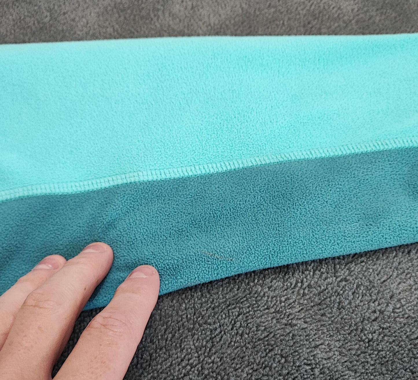 Vintage Berghaus Plain Turquoise Blue Half Zip Fleece Pullover Women UK 12 14
