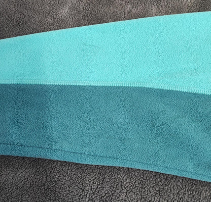 Vintage Berghaus Plain Turquoise Blue Half Zip Fleece Pullover Women UK 12 14