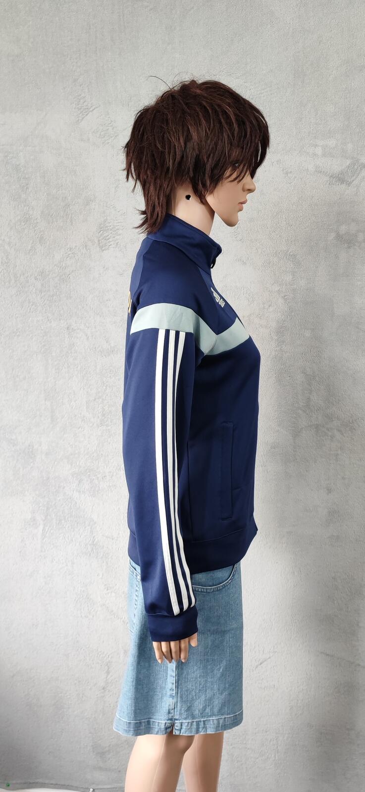 Vintage adidas Germany Schweinsteiger Zip Track Jacket Blue Women Size Small