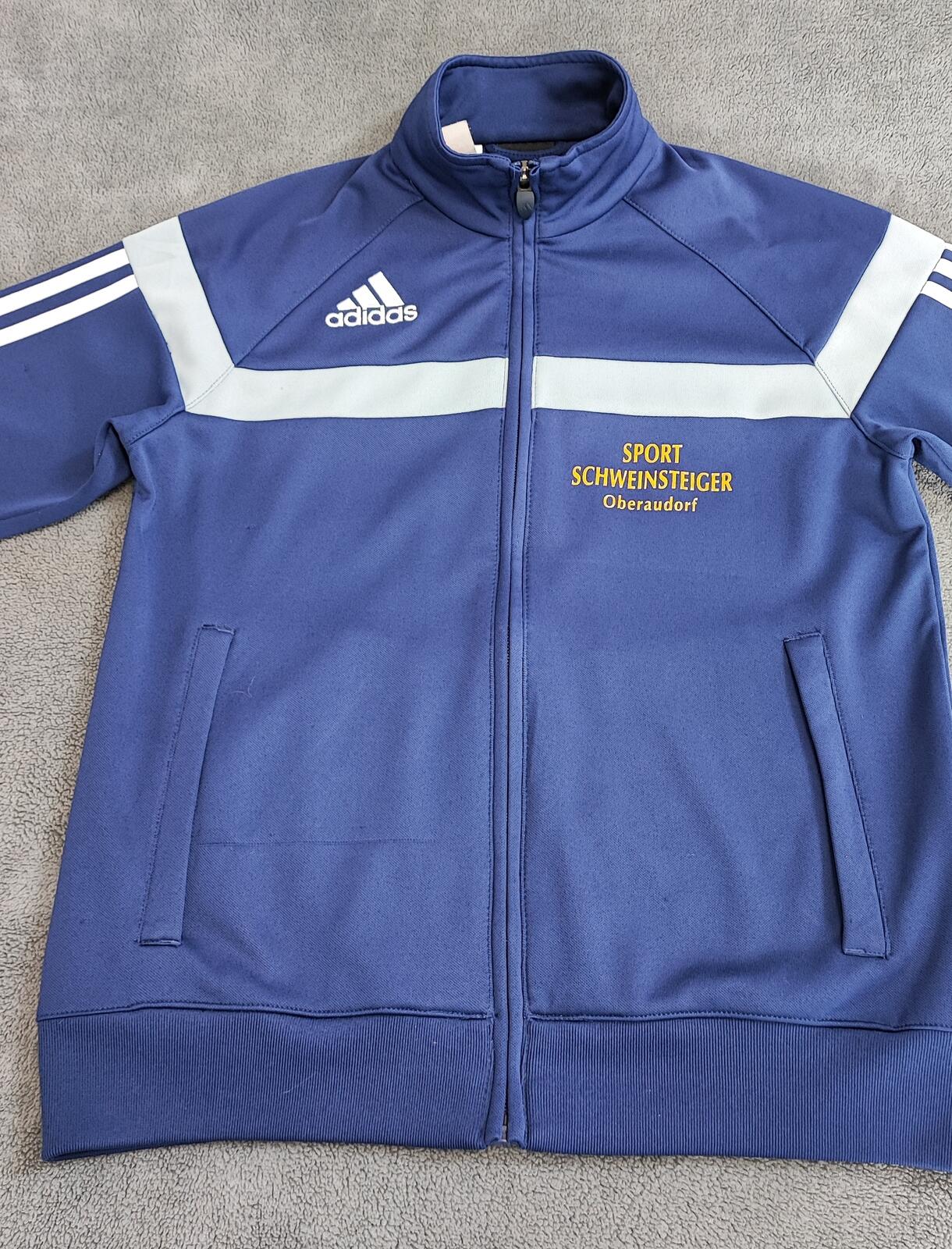 Vintage adidas Germany Schweinsteiger Zip Track Jacket Blue Women Size Small