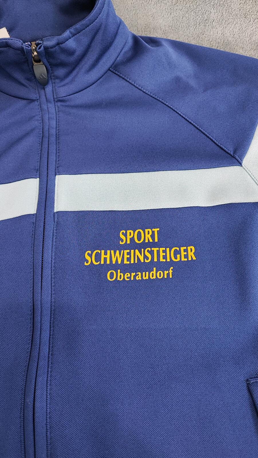 Vintage adidas Germany Schweinsteiger Zip Track Jacket Blue Women Size Small