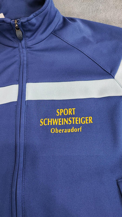 Vintage adidas Germany Schweinsteiger Zip Track Jacket Blue Women Size Small