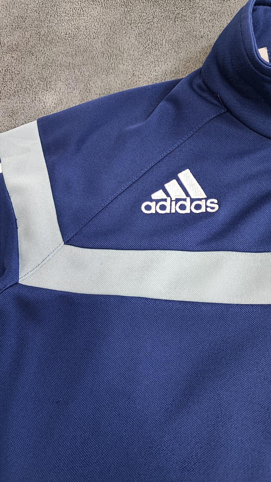 Vintage adidas Germany Schweinsteiger Zip Track Jacket Blue Women Size Small