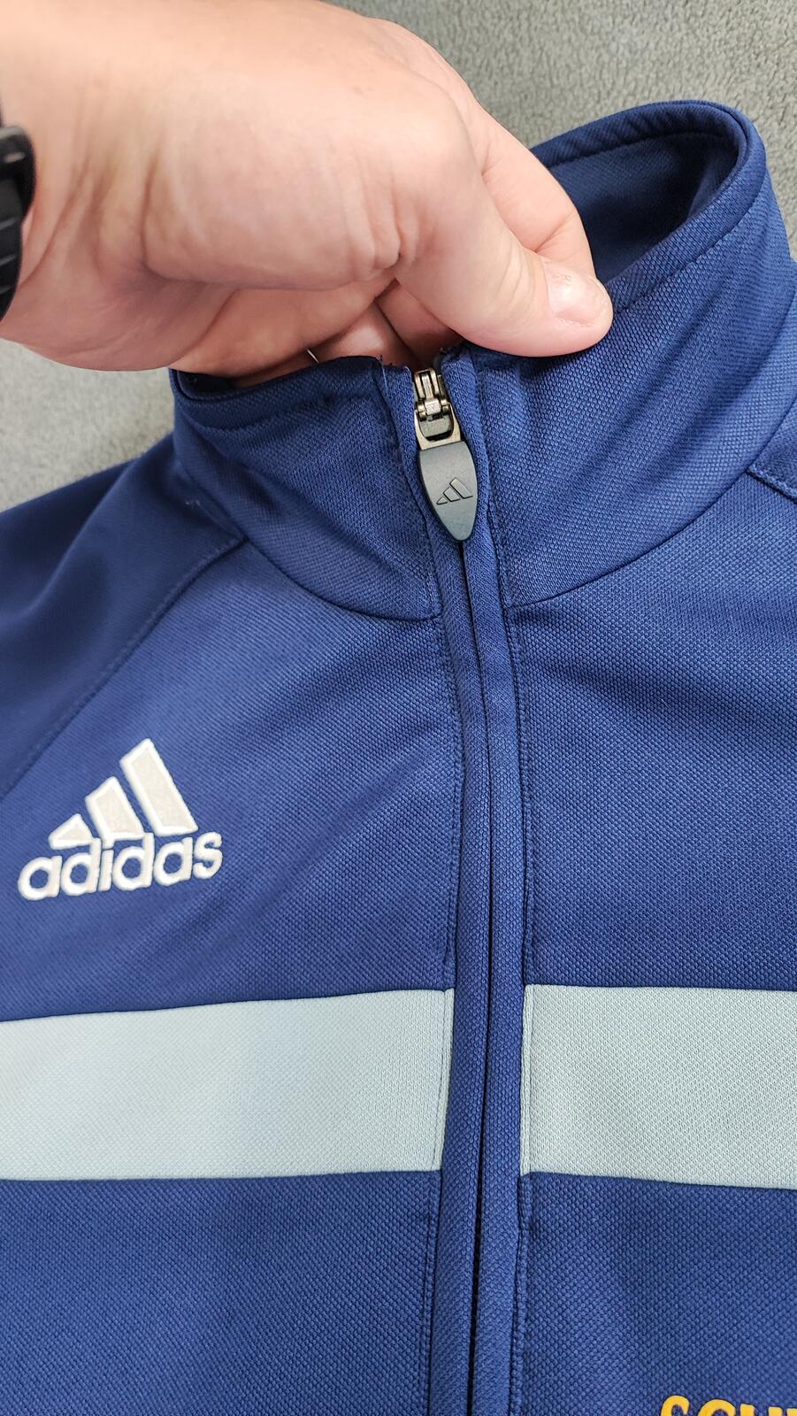 Vintage adidas Germany Schweinsteiger Zip Track Jacket Blue Women Size Small