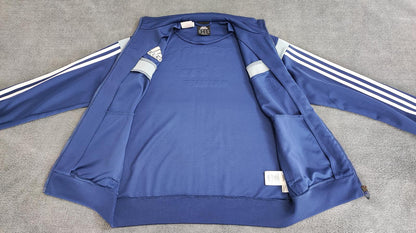 Vintage adidas Germany Schweinsteiger Zip Track Jacket Blue Women Size Small
