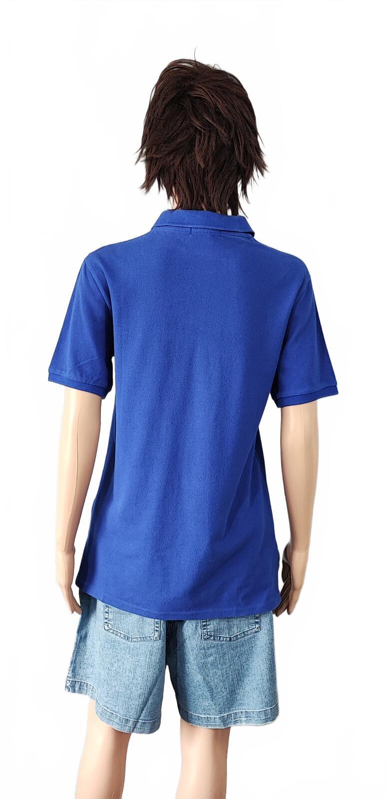 Vintage Ralph Lauren Embroidered Polo Shirt Faded Blue Retro 90s Size Small S