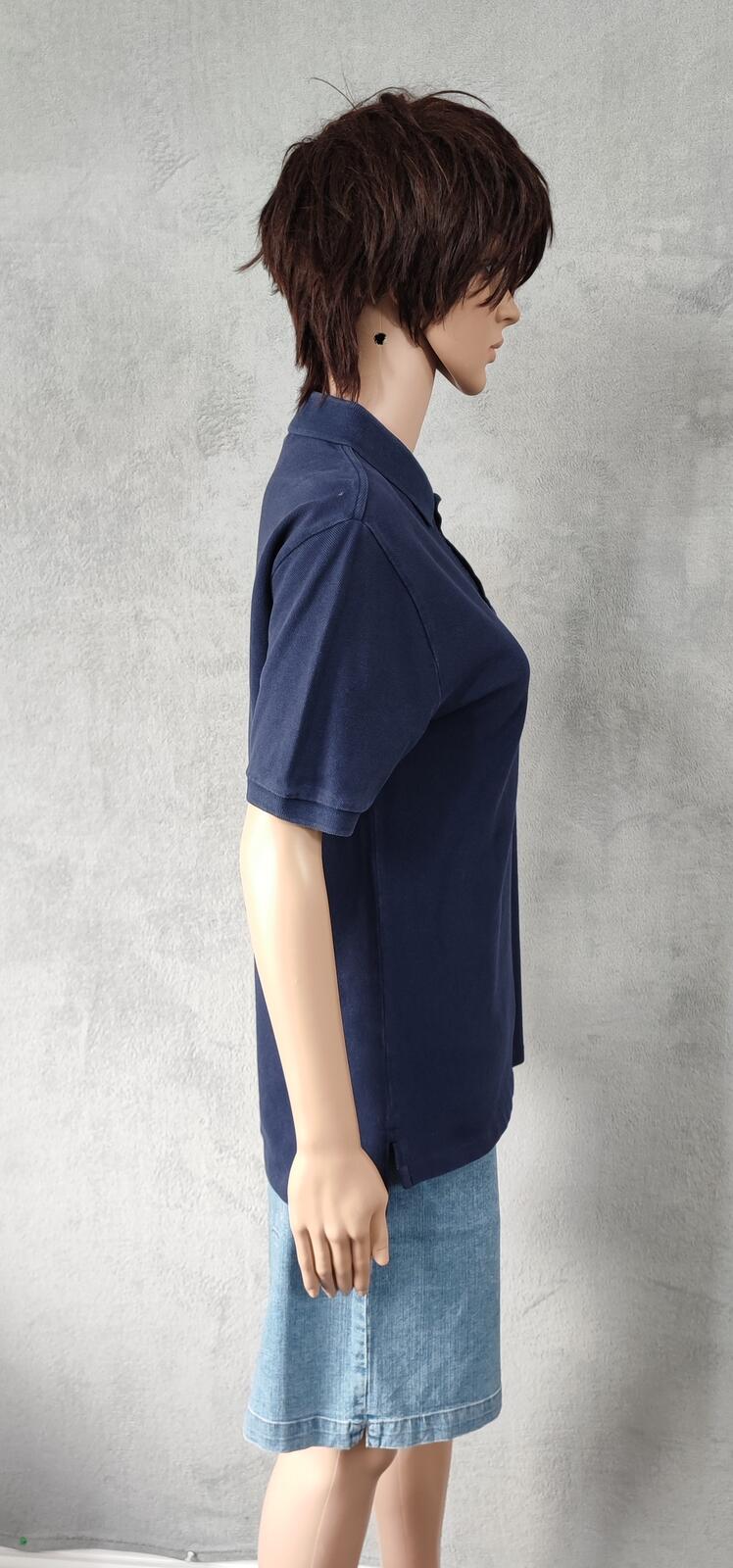 Vintage Ralph Lauren Embroidered Polo Shirt Navy Blue Retro 90s Size Small S