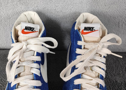 Vintage Nike Blazer High Suede Blue White Trainers Shoes Men Size UK 8 EU 42.5