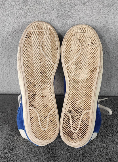 Vintage Nike Blazer High Suede Blue White Trainers Shoes Men Size UK 8 EU 42.5