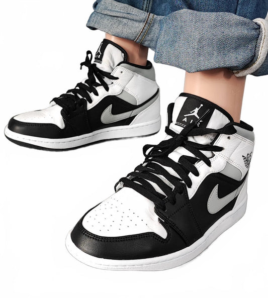 Vintage Nike Air Jordan 1 Mid Mixed Tone Basketball Trainers Shoes Men UK 7.5