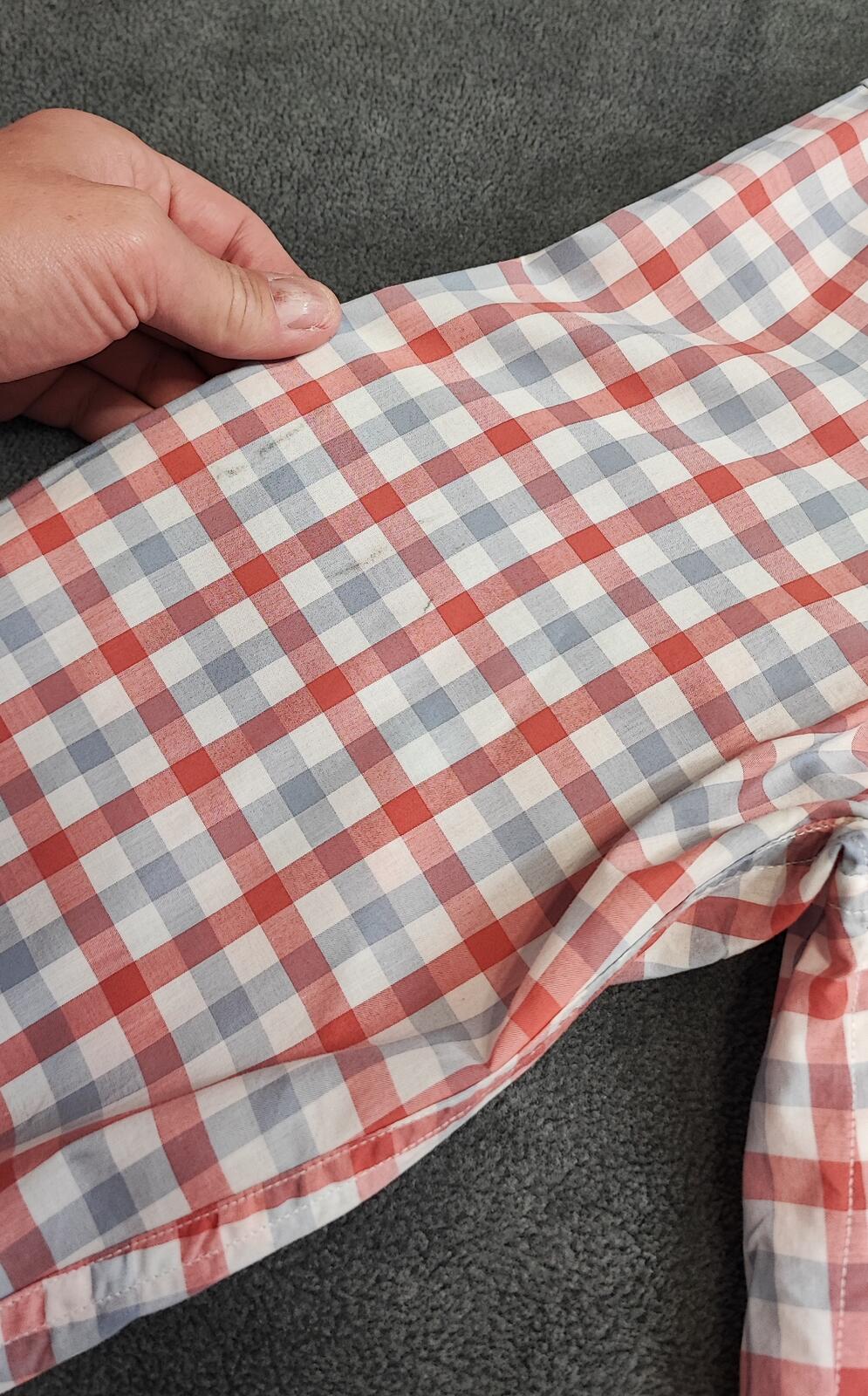 Vintage J.Crew Checked Lightweight Cotton Long Sleeve Casual Shirt Red Men Small