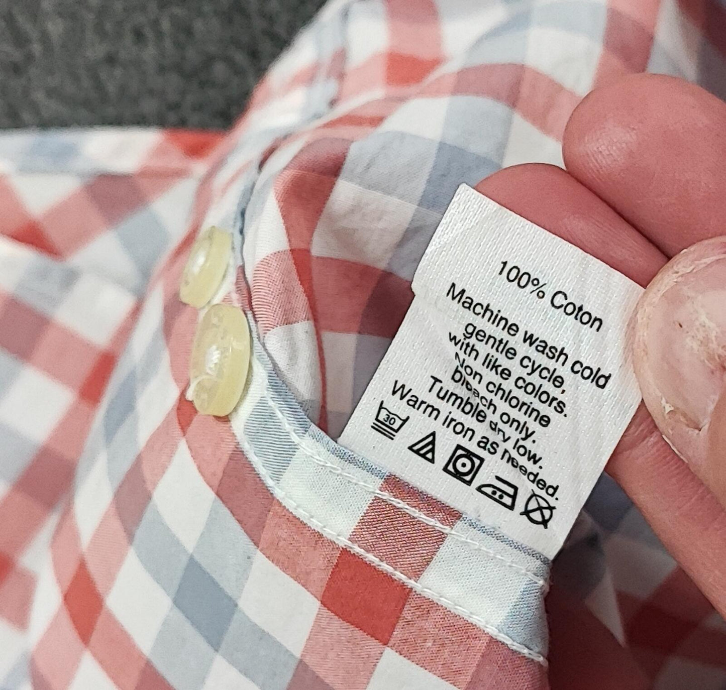 Vintage J.Crew Checked Lightweight Cotton Long Sleeve Casual Shirt Red Men Small