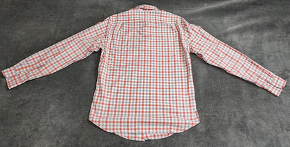 Vintage J.Crew Checked Lightweight Cotton Long Sleeve Casual Shirt Red Men Small
