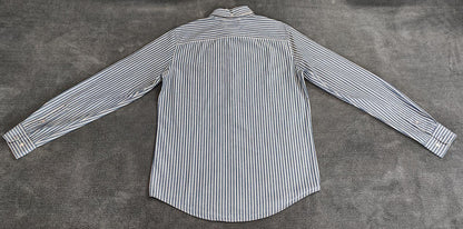 Vintage Tommy Hilfiger Striped Long Sleeve Shirt Blue White Men's Size Medium M