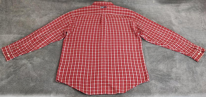 Vintage Tommy Hilfiger Plain Long Sleeve Western Cowboy Shirt Red Men Size XXL