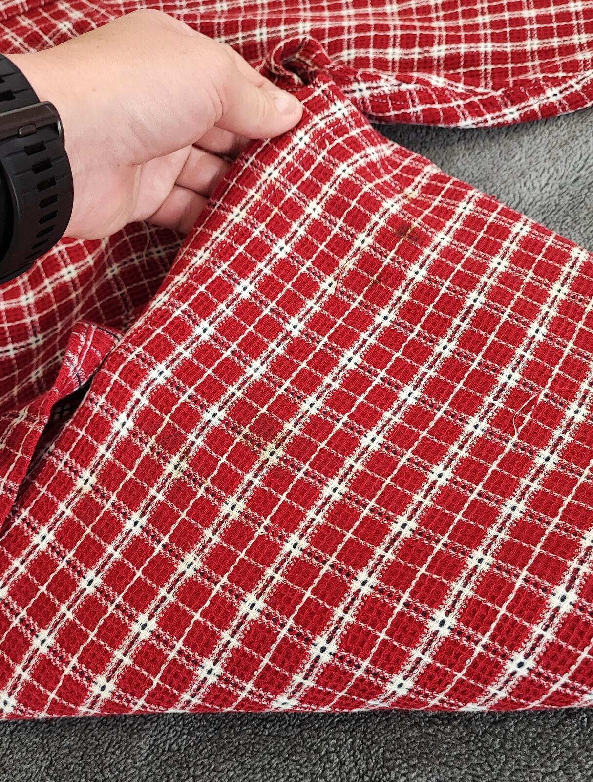 Vintage Tommy Hilfiger Plain Long Sleeve Western Cowboy Shirt Red Men Size XXL