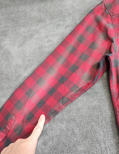 Vintage Diesel Checked Shirt Large Red Black Cotton Long Sleeve 90s Y2K Grunge