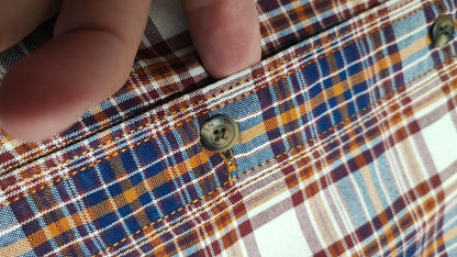 Vintage Timberland Earthkeepers Checked Long Sleeve Shirt Brown Men's Size Large