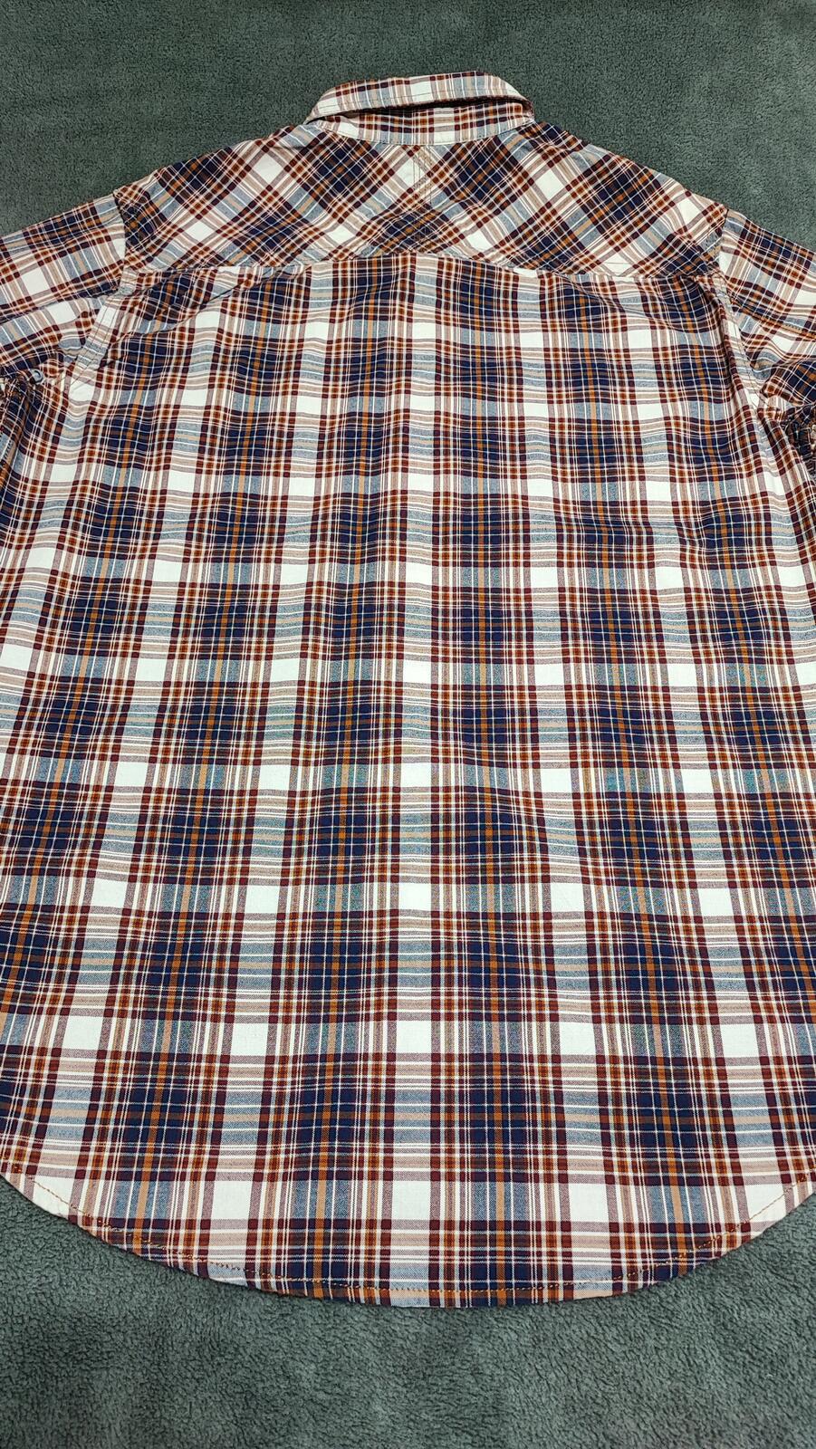Vintage Timberland Earthkeepers Checked Long Sleeve Shirt Brown Men's Size Large