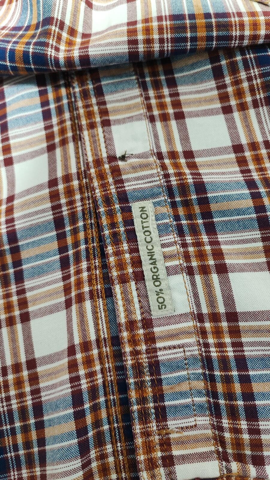 Vintage Timberland Earthkeepers Checked Long Sleeve Shirt Brown Men's Size Large
