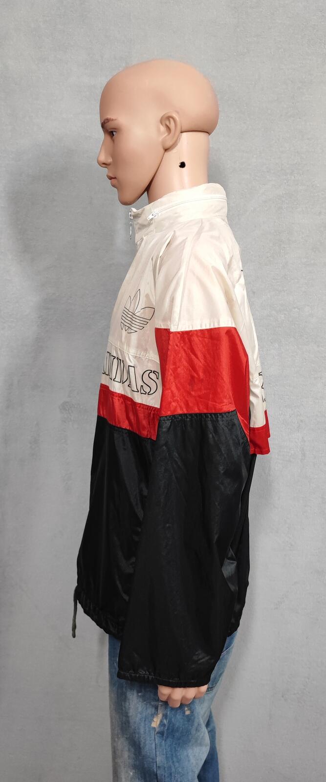 Vintage adidas Team Colour Block Long Sleeve Windbreaker Jacket Men Size XL