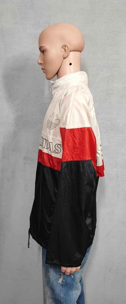 Vintage adidas Team Colour Block Long Sleeve Windbreaker Jacket Men Size XL
