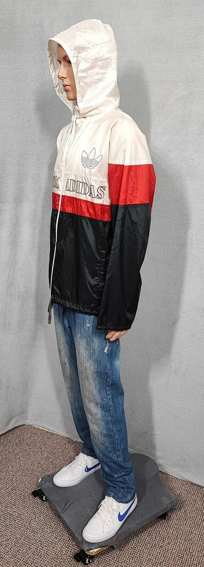Vintage adidas Team Colour Block Long Sleeve Windbreaker Jacket Men Size XL