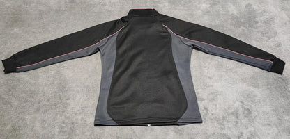 Vintage New Balance Plain Black Long Sleeve Zip Track Jacket Women Medium