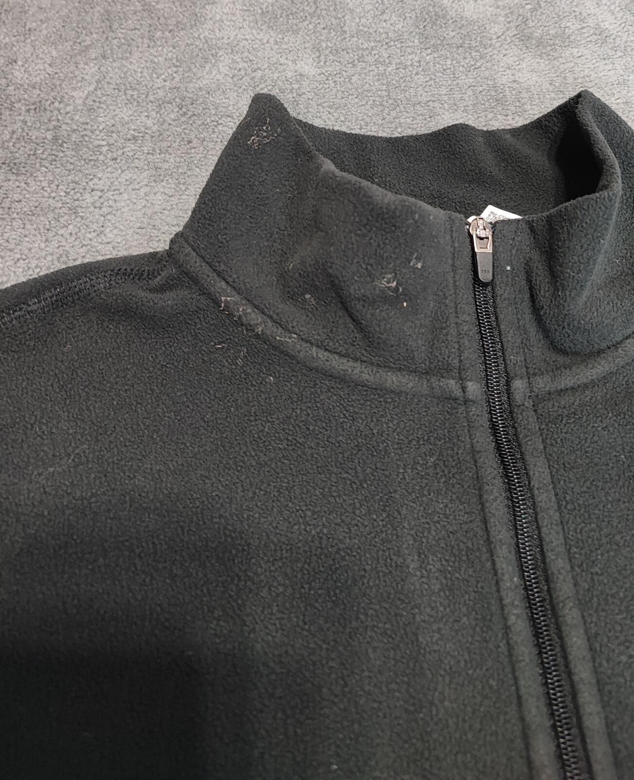 Vintage The North Face Plain Black Half Zip Fleece Pullover Jacket Women Medium