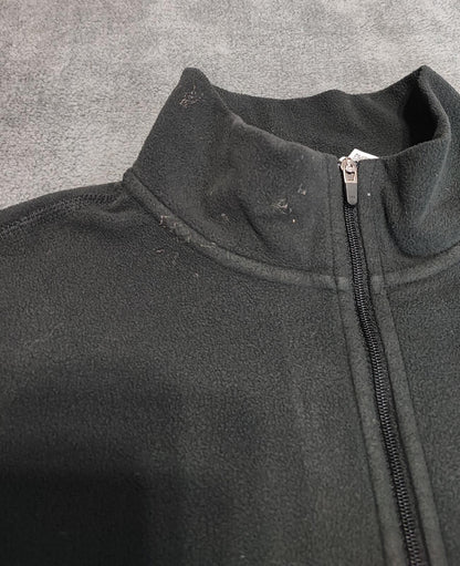 Vintage The North Face Plain Black Half Zip Fleece Pullover Jacket Women Medium