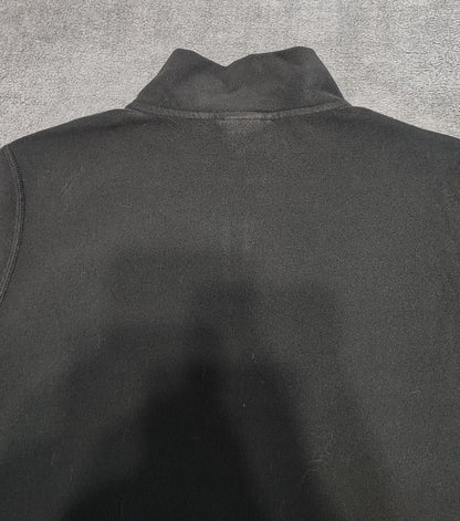 Vintage The North Face Plain Black Half Zip Fleece Pullover Jacket Women Medium
