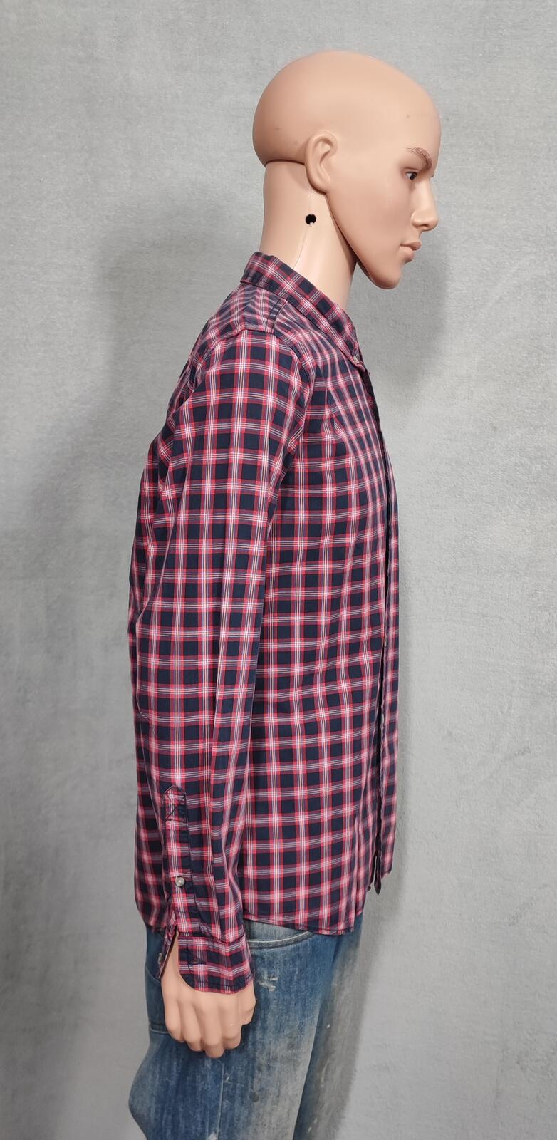 Vintage Timberland Plaid Long Sleeve Western Pearl Snap Shirt Men Size Medium