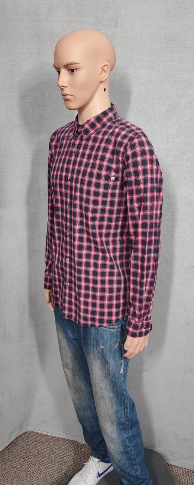 Vintage Timberland Plaid Long Sleeve Western Pearl Snap Shirt Men Size Medium