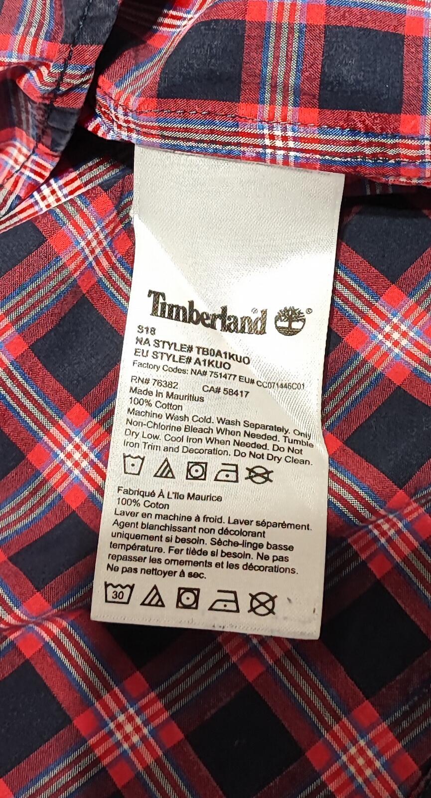 Vintage Timberland Plaid Long Sleeve Western Pearl Snap Shirt Men Size Medium