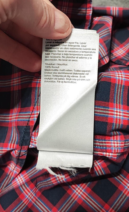Vintage Timberland Plaid Long Sleeve Western Pearl Snap Shirt Men Size Medium