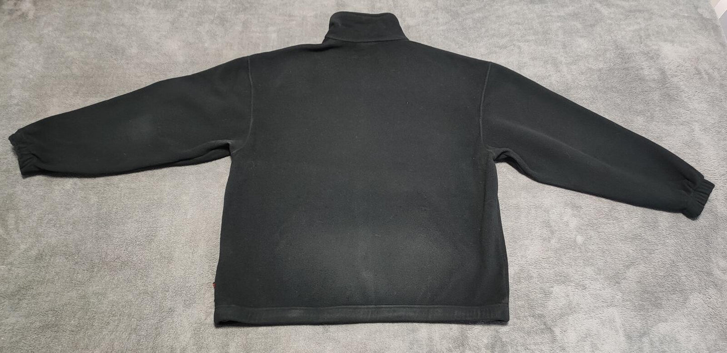 Vintage Helly Hansen Plain Faded Black Polartec Fleece Jacket Men Size XXL