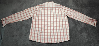 Vintage Wrangler Checked Long Sleeve Shirt Western Plaid Red Men's Size XL