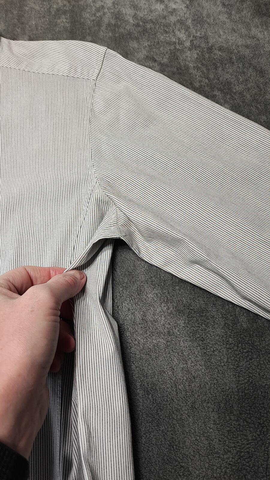 Vintage Calvin Klein Plain Long Sleeve Shirt Grey Men's Size Small S