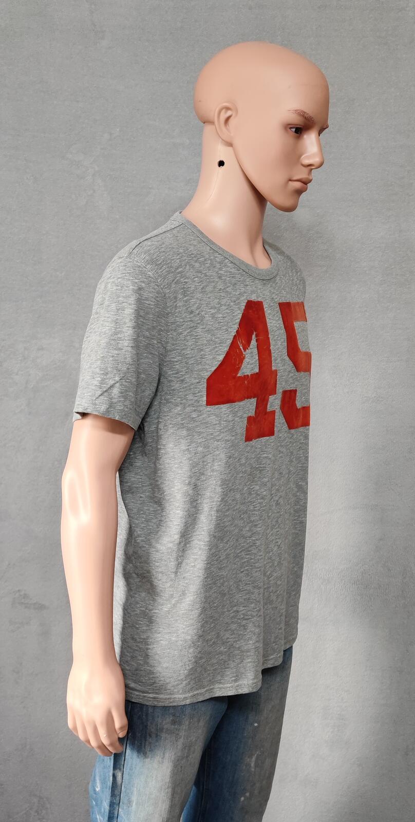 Vintage American Eagle Athletics Graphic T-Shirt Faded Blue Grey Men's Size L