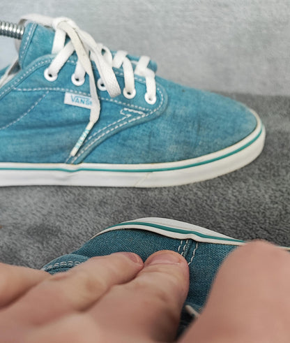Vintage Vans Authentic Mixed Tone Low Top Skate Trainers Shoes Women Size UK 4