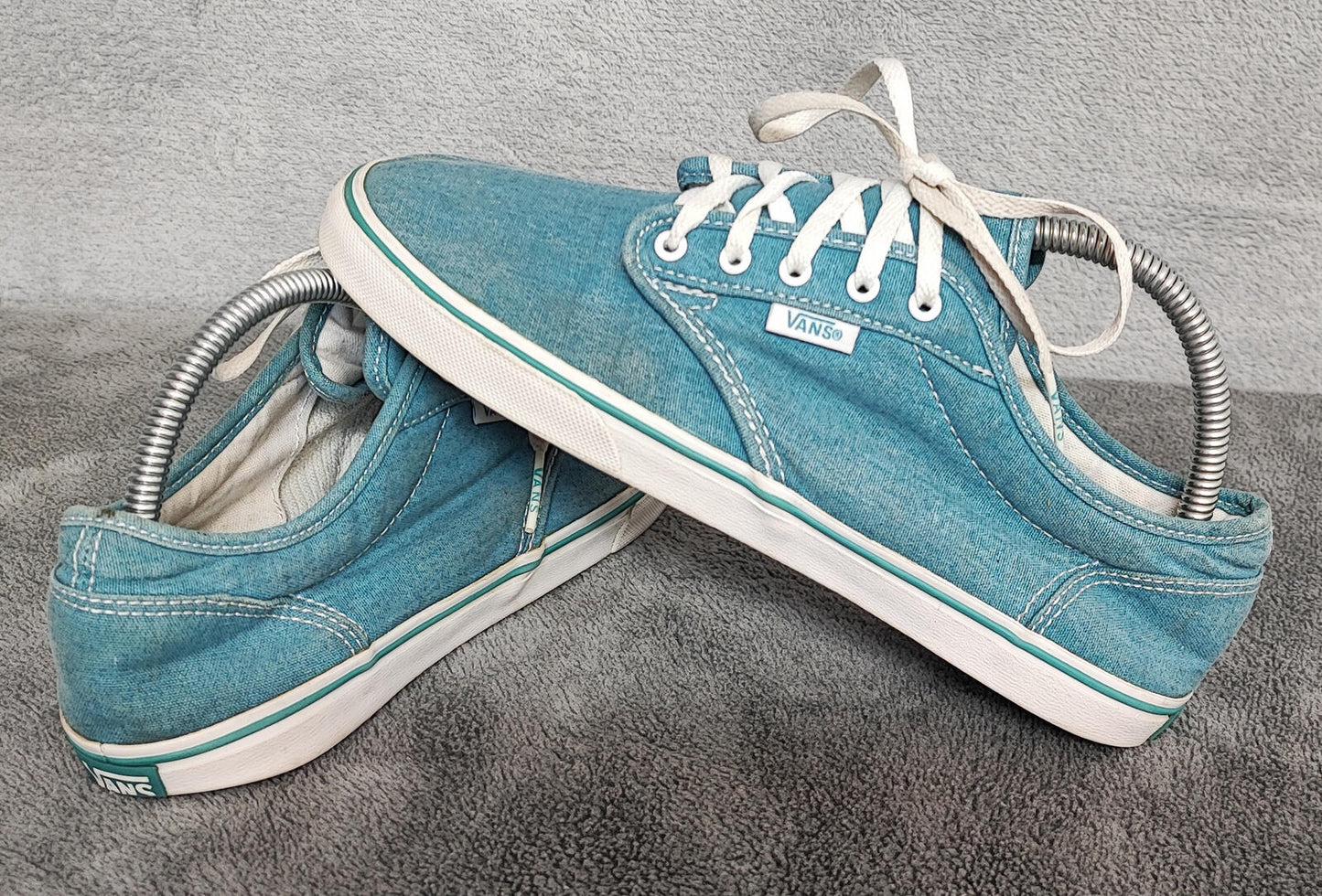 Vintage Vans Authentic Mixed Tone Low Top Skate Trainers Shoes Women Size UK 4