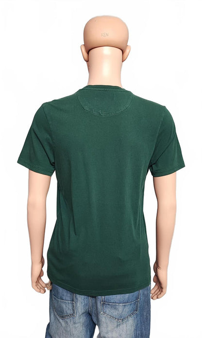 Vintage Lyle & Scott T-Shirt Green Golden Eagle Retro 90s Men's Size Small S